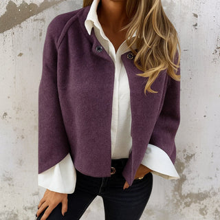 Donatella giacca corta viola