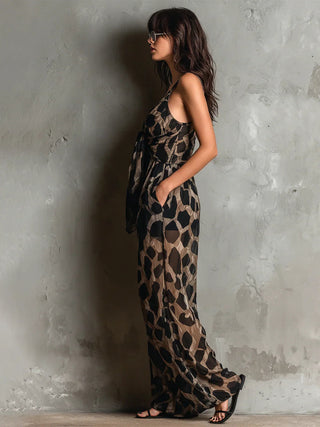 Patrizia | Tuta a Stampa Leopardata