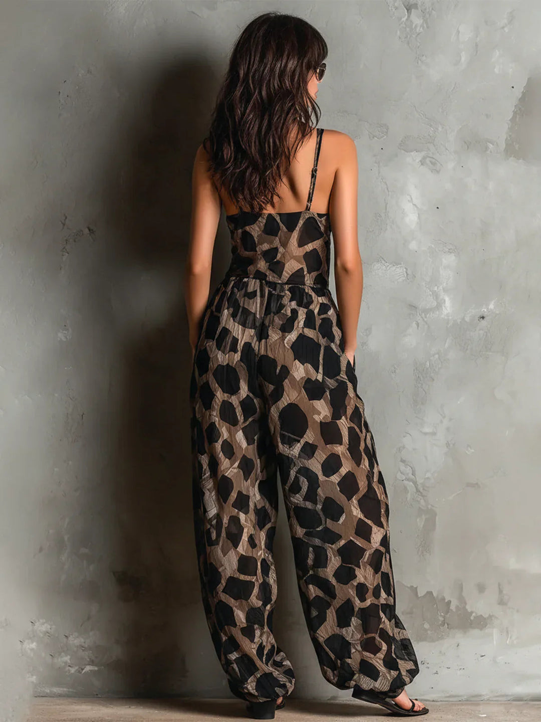 Patrizia | Tuta a Stampa Leopardata