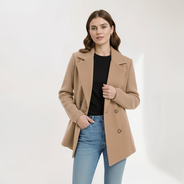 Donatella cappotto blazer marrone