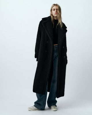 Martina cappotto teddy nero