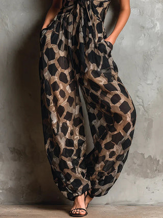 Patrizia | Tuta a Stampa Leopardata