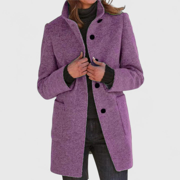Antonella cappotto classico viola