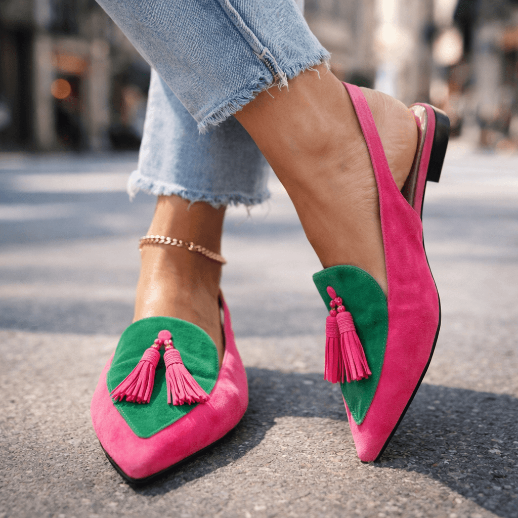 Nella | Sandali con Cinturini e Nappine