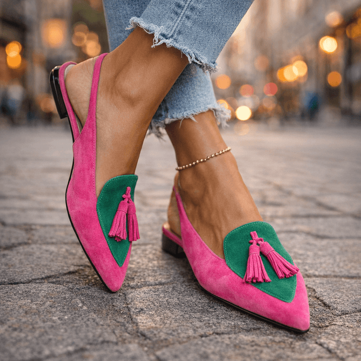 Nella | Sandali con Cinturini e Nappine