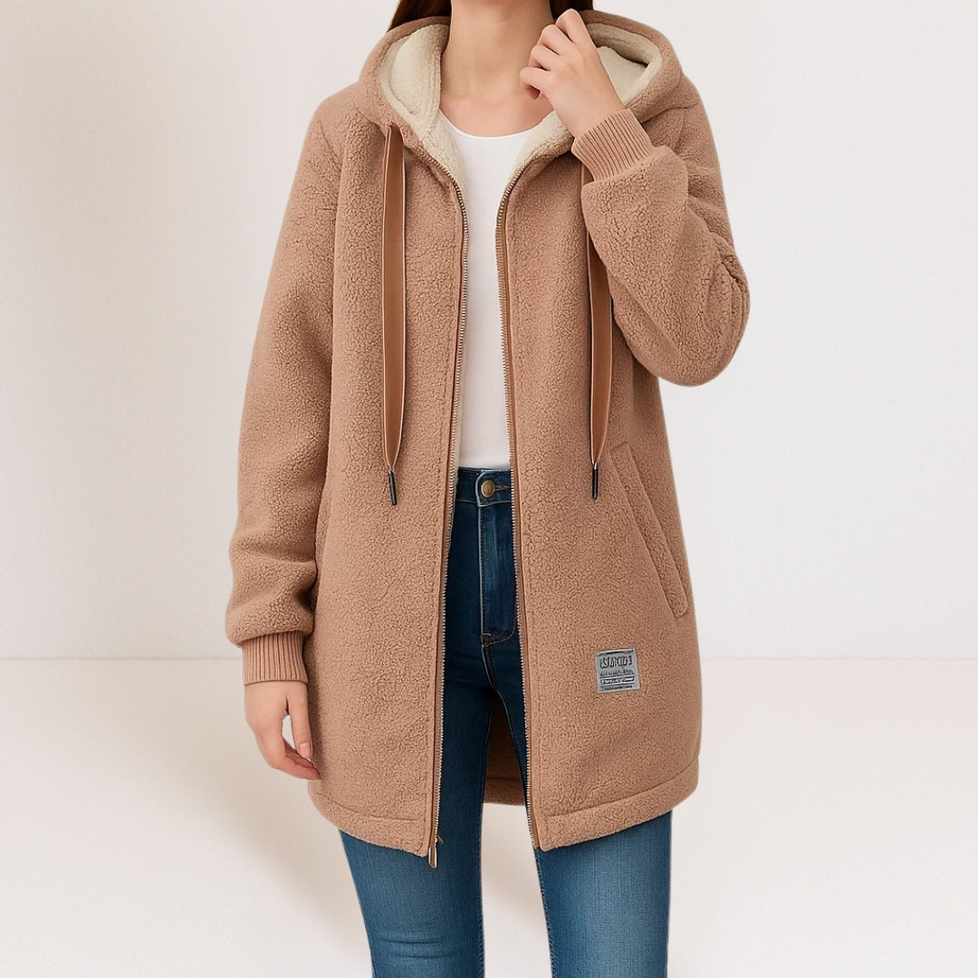 Marisa giacca in pile marrone