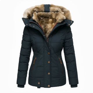 Valeria cappotto invernale blu scuro