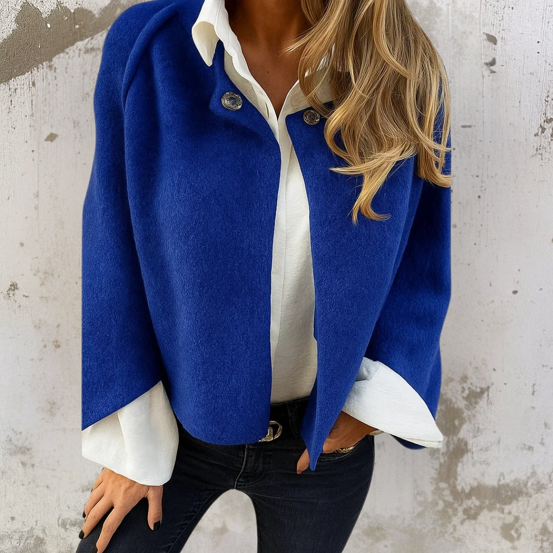 Donatella giacca corta blu