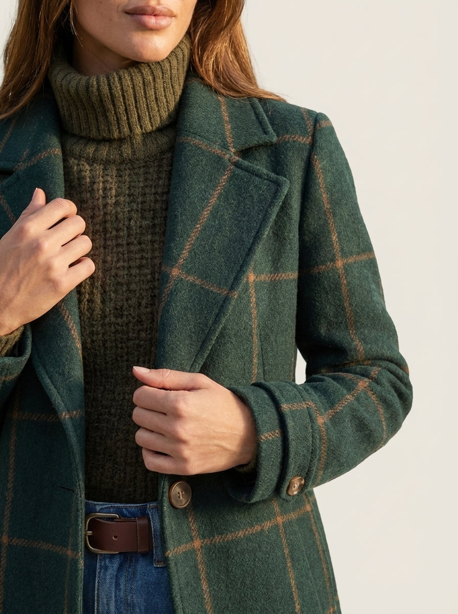 Vera | Cappotto Elegante a Quadri