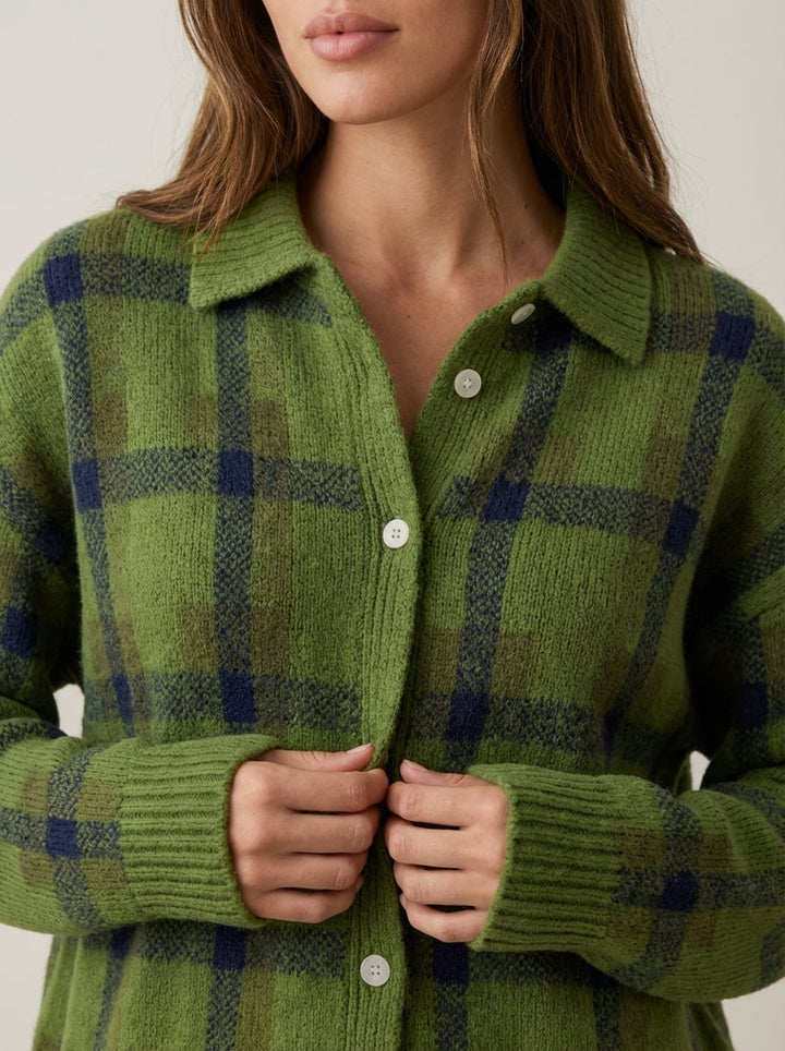 Anna | Cardigan in Maglia a Quadri