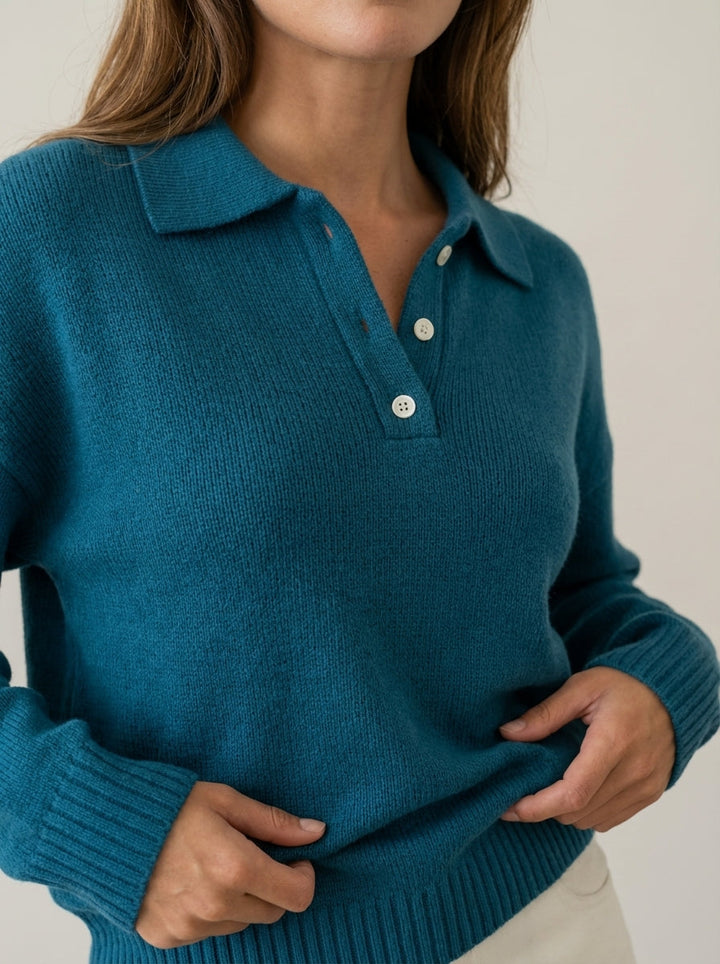 Laura | Maglione in Maglia con Colletto