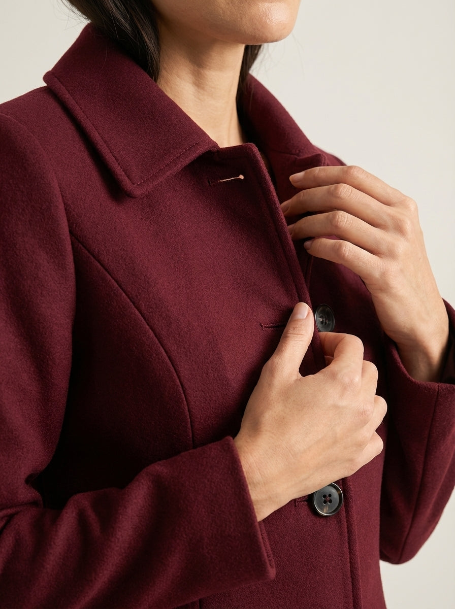 Elena | Cappotto Invernale con Bottone