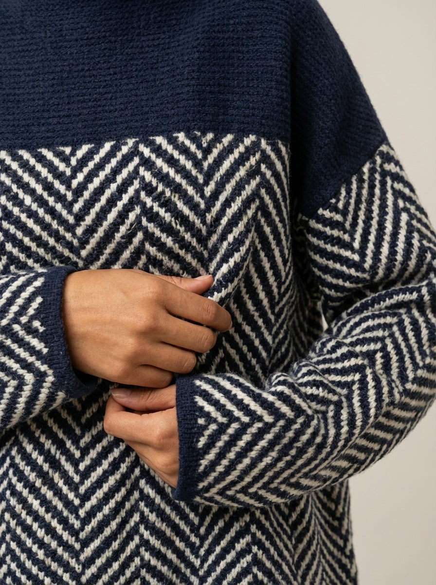 Nora | Maglione Elegante a Collo Alto