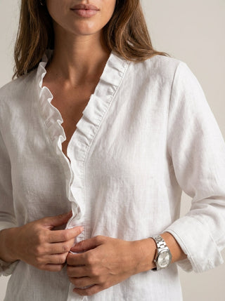 Ida | Blusa con Volant e Scollo a V