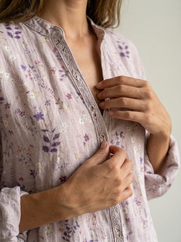 Bianca | Camicia Vintage a Fiori