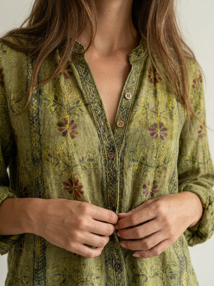 Bianca | Camicia Vintage a Fiori