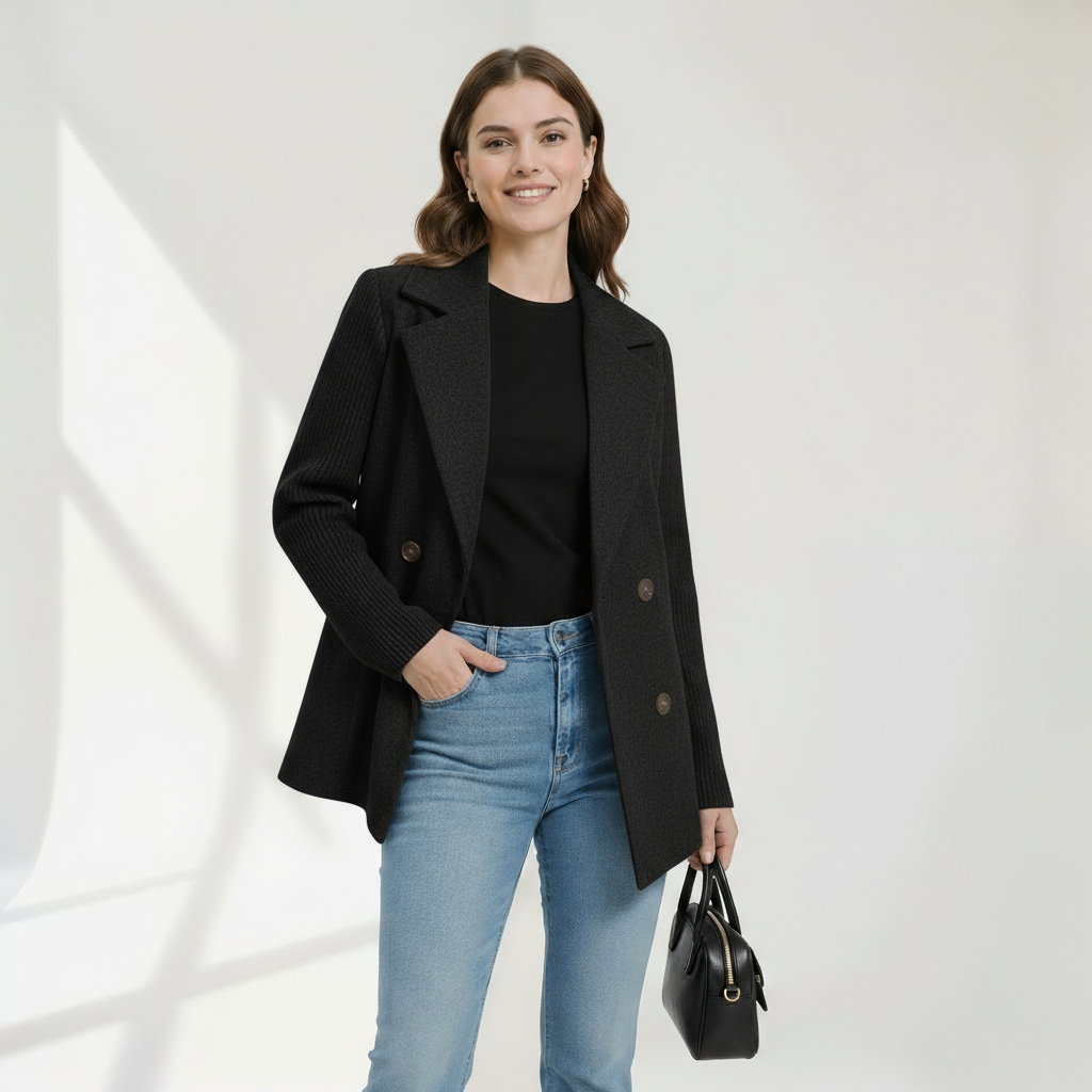 Donatella cappotto blazer nero