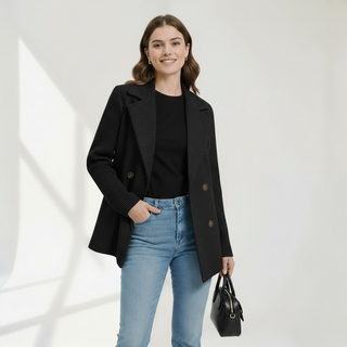 Donatella cappotto blazer nero