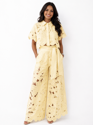 Valeria | Completo Donna Elegante con Pizzo Floreale