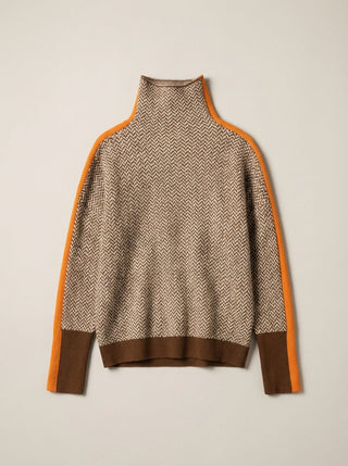 Martina | Maglione a Collo Alto a Righe