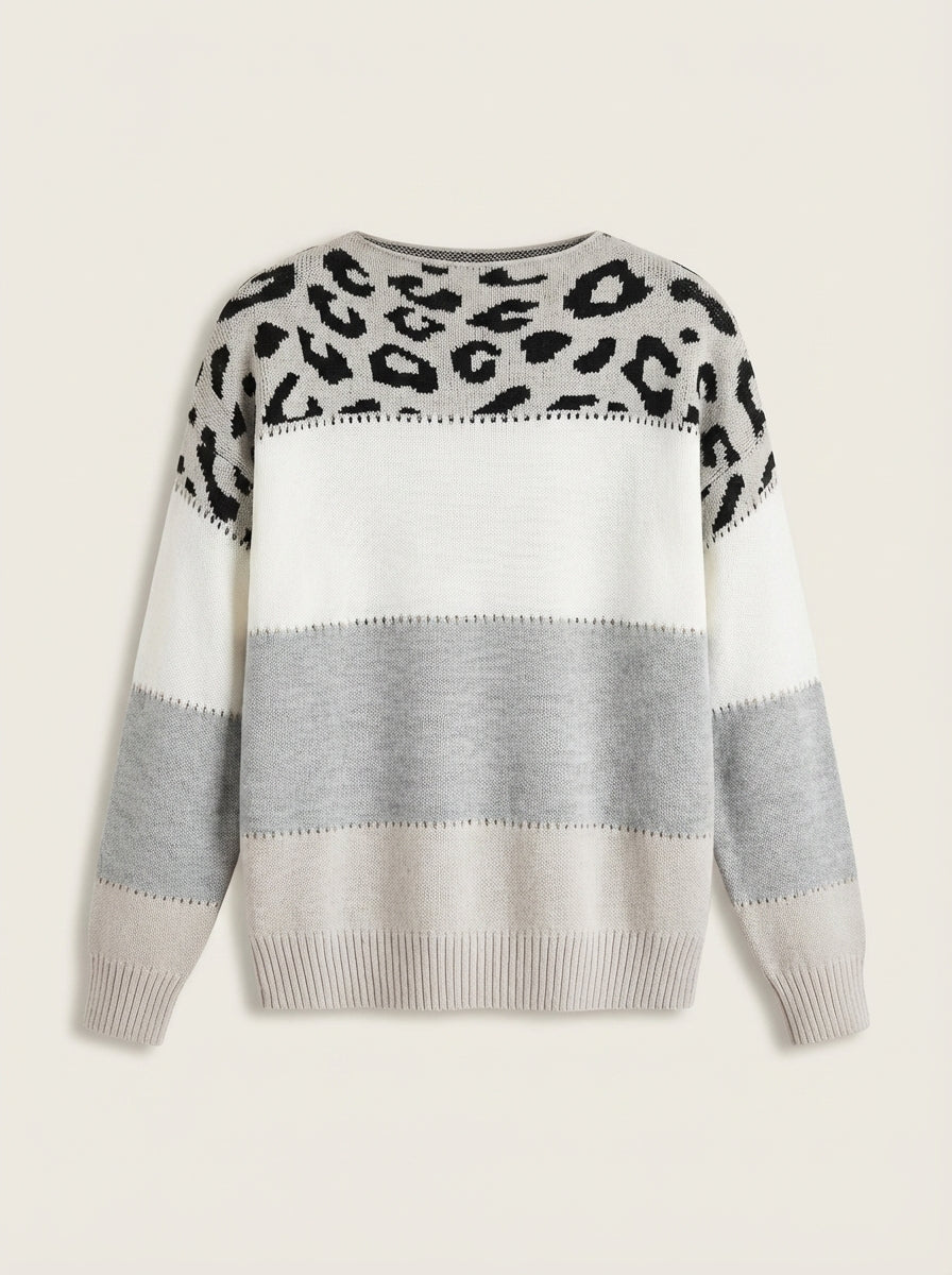 Diana | Maglione con Dettagli Leopardati