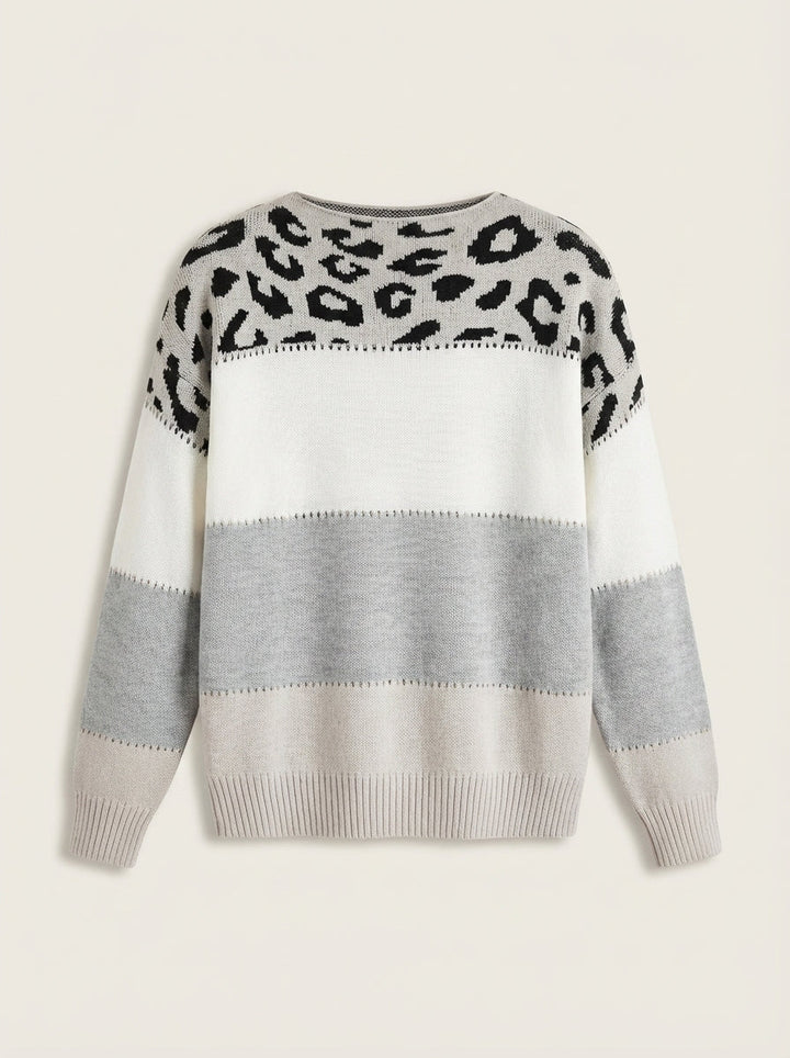 Diana | Maglione con Dettagli Leopardati