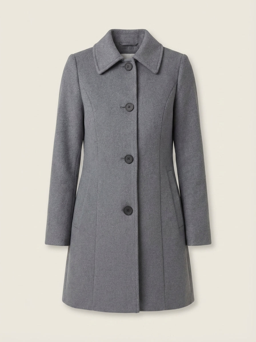 Elena | Cappotto Invernale con Bottone