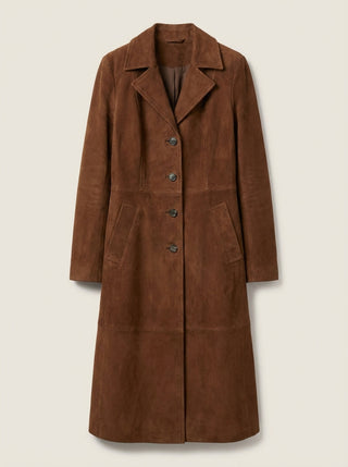 Teresa | Trench Effetto Scamosciato Vintage