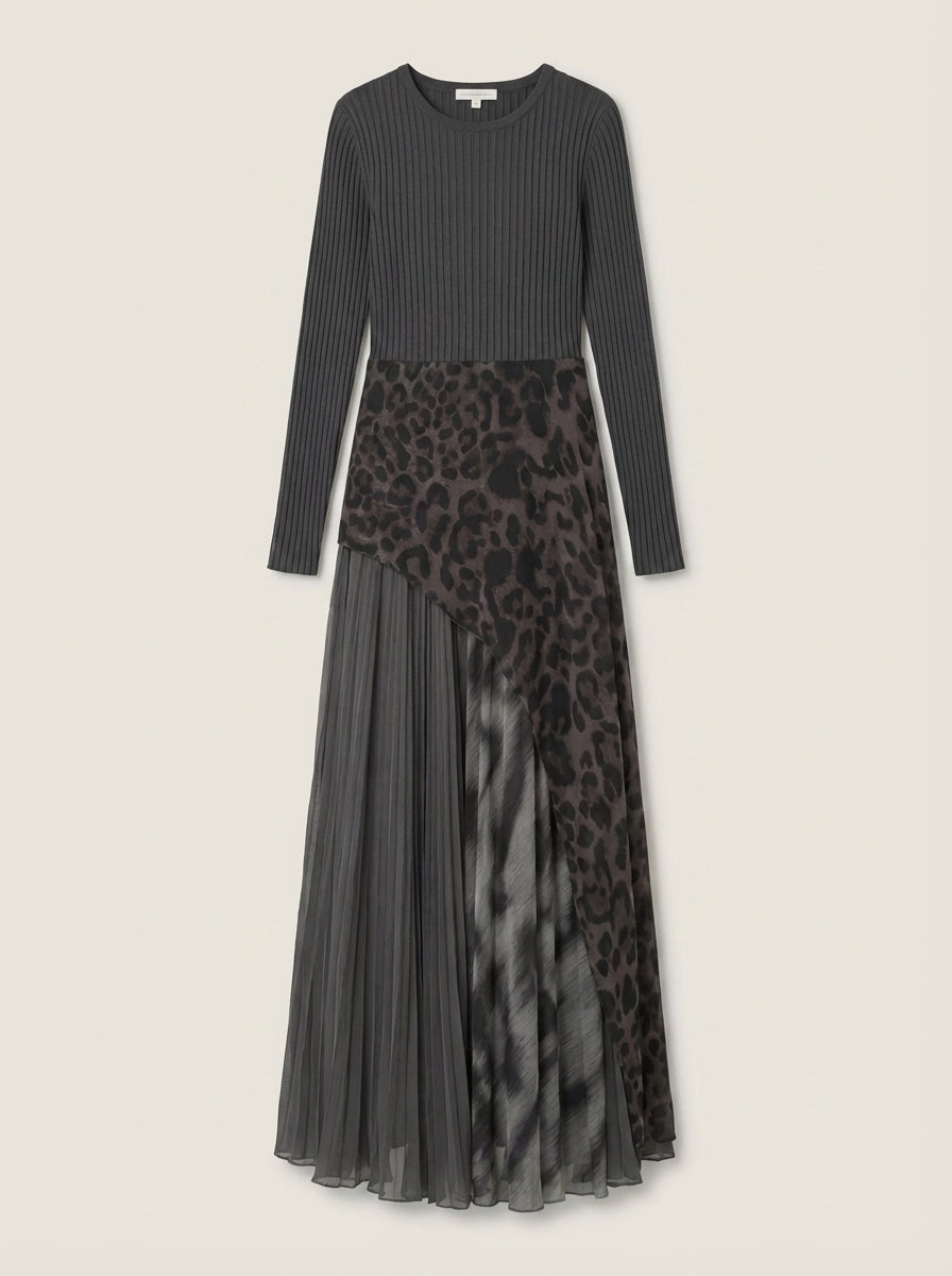 Clara | Abito Lungo Leopardato