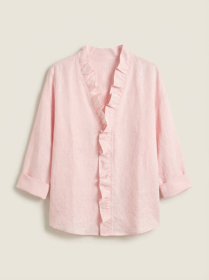 Ida | Blusa con Volant e Scollo a V