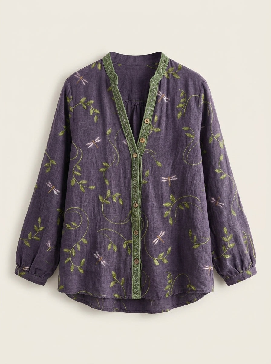 Bianca | Camicia Vintage a Fiori