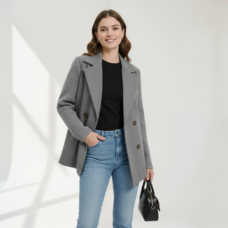 Donatella cappotto blazer grigio