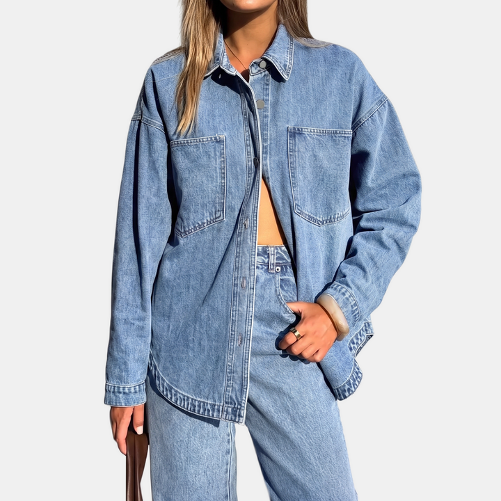 Carla giacca denim azzurro chiaro