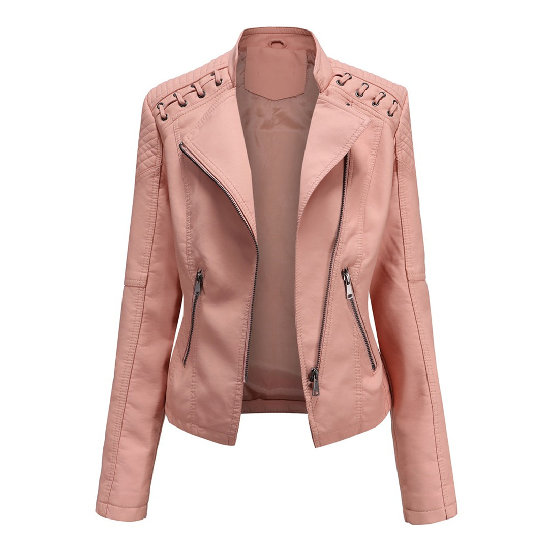 Serena giacca biker rosa