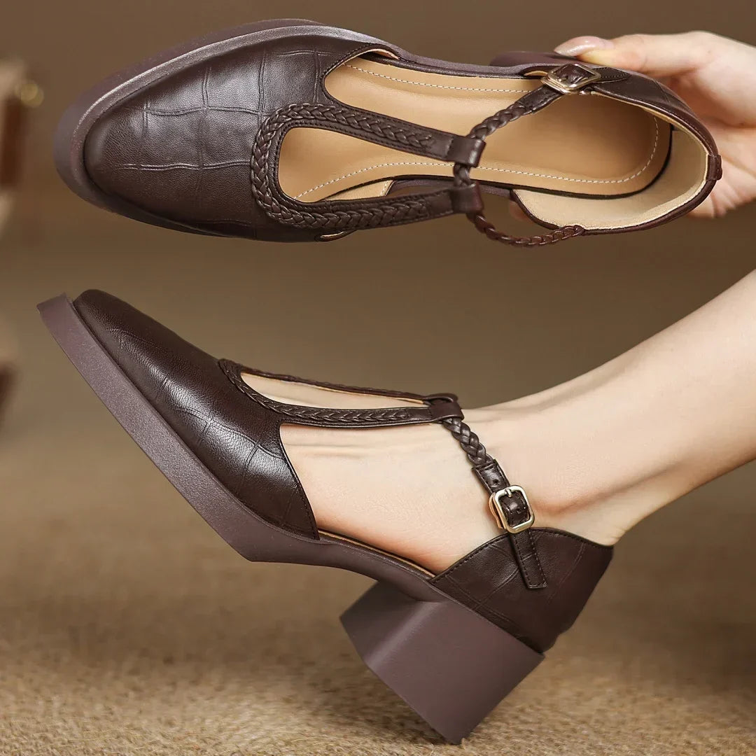 Rina | Scarpe Eleganti con Cinturino a T