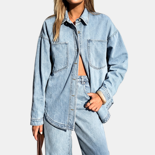 Carla giacca denim celeste