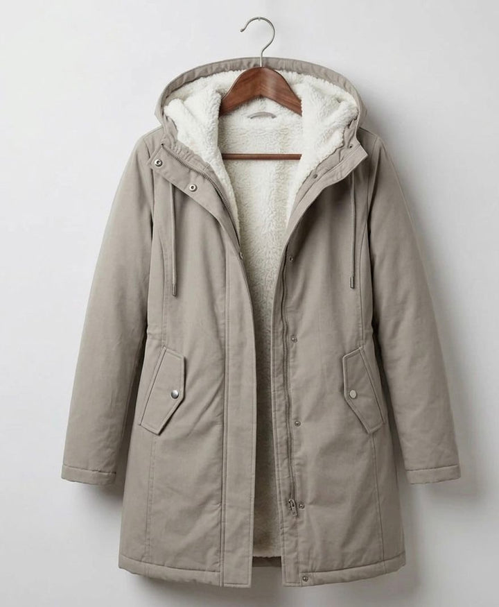 Adriana parka lungo grigio