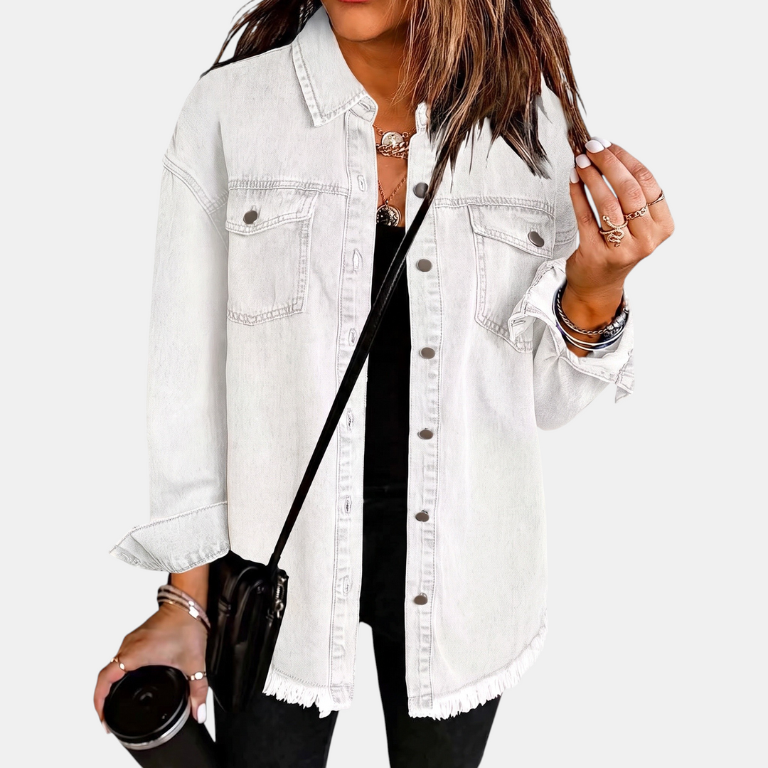 Silvana giacca denim bianco
