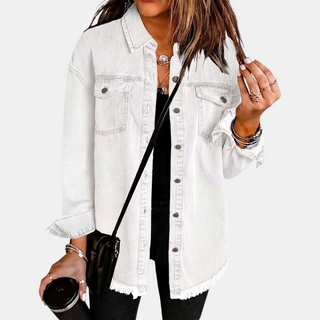 Silvana giacca denim bianco