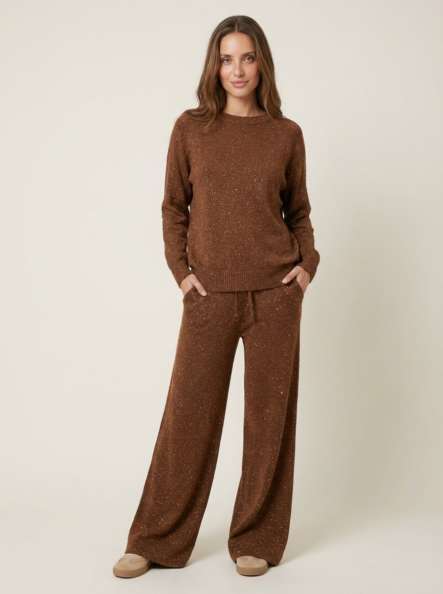 Luciana | Completo Brillante Maglione e Pantaloni