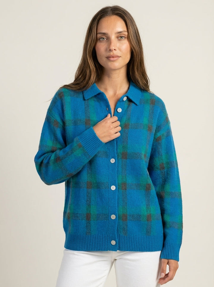 Anna | Cardigan in Maglia a Quadri