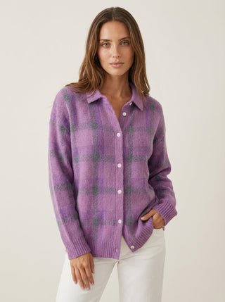 Anna | Cardigan in Maglia a Quadri