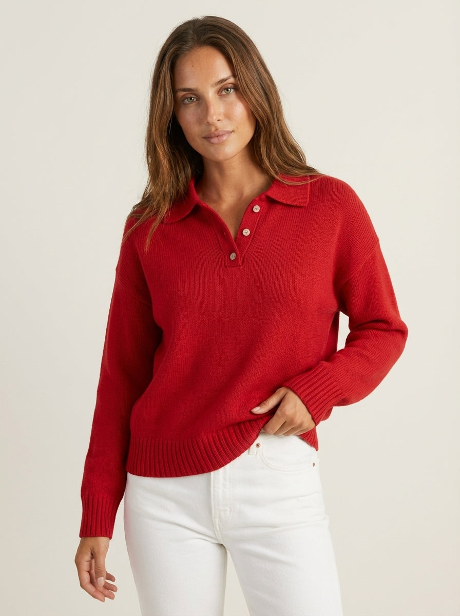Laura | Maglione in Maglia con Colletto
