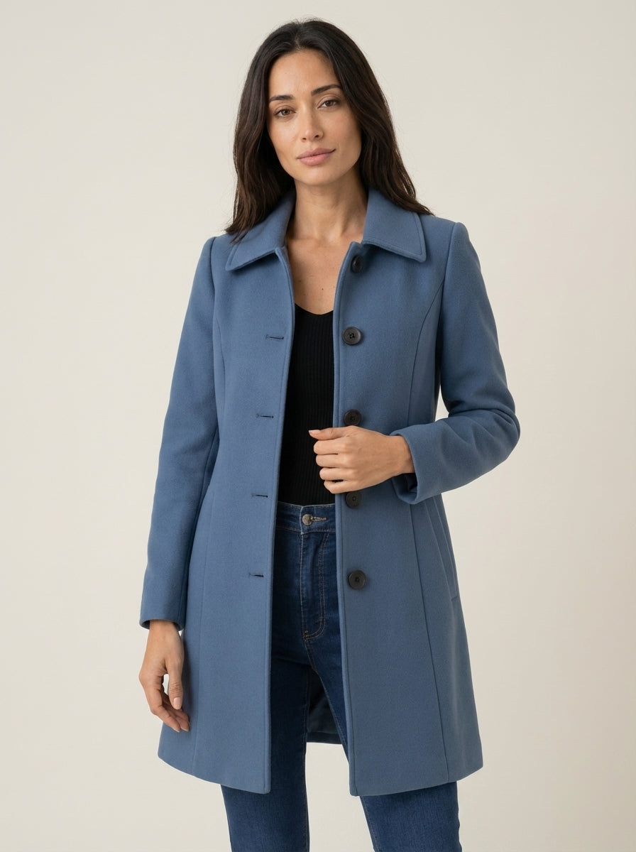 Elena | Cappotto Invernale con Bottone