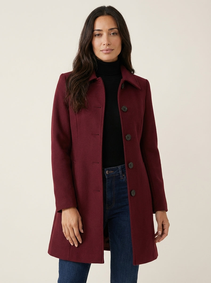 Elena | Cappotto Invernale con Bottone