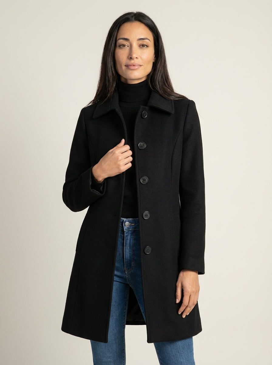 Elena | Cappotto Invernale con Bottone