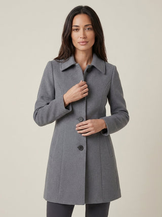 Elena | Cappotto Invernale con Bottone