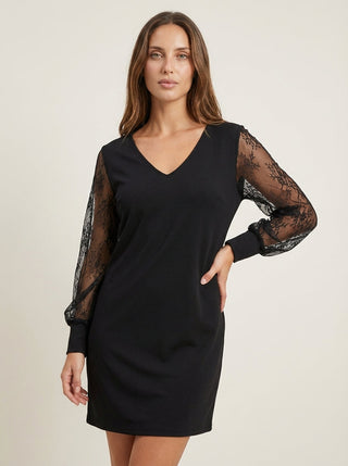 Eva | Abito Elegante in Pizzo con Scollo a V