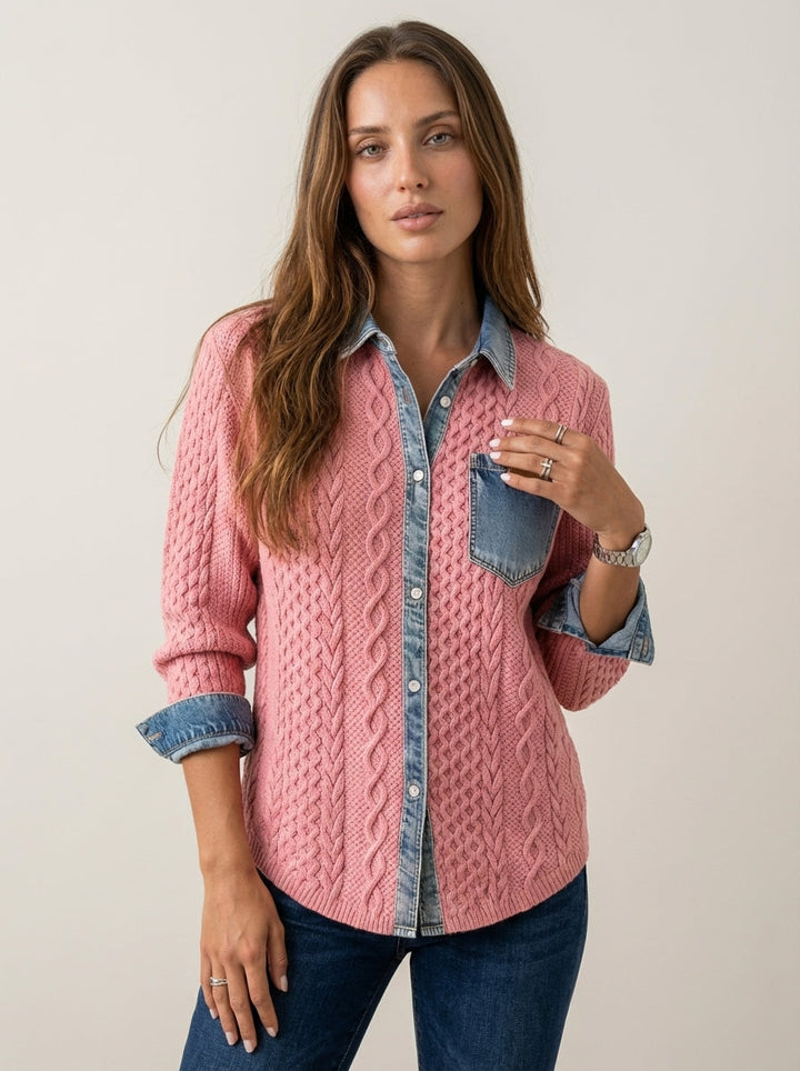 Rebecca | Top in Maglia a Trecce