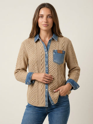 Rebecca | Top in Maglia a Trecce